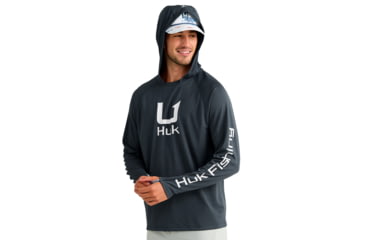 Image of HUK Performance Fishing Icon Long Sleeve Hoodie - Mens