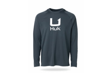 Image of HUK Performance Fishing Icon Long Sleeve Hoodie - Mens