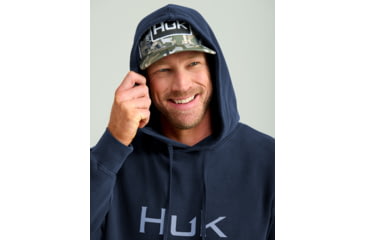 Image of HUK Performance Fishing HukD Up Logo Hoodie - Mens, Naval Academy, 2XL, H1300094-413-XXL