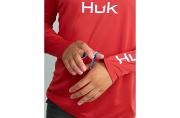 Image of HUK Performance Fishing Icon Long Sleve Crew - Mens, Channel Marker, Medium, H1200573-624-M