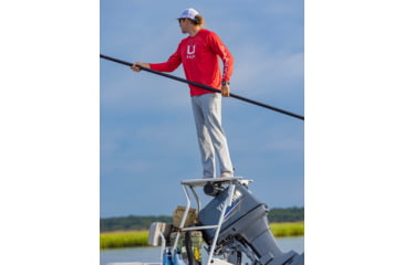 Image of HUK Performance Fishing Icon Long Sleve Crew - Mens, Channel Marker, Medium, H1200573-624-M