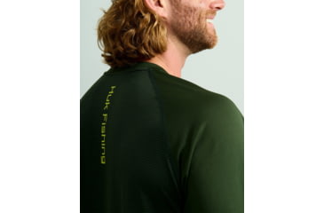 Image of HUK Performance Fishing Icon Long Sleve Crew - Mens, Cypress Landing, Extra Large, H1200573-377-XL