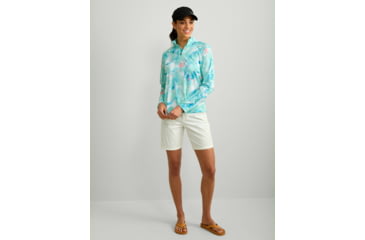 Image of HUK Performance Fishing Icon Performance Hoodie - Womens, Bermuda, Medium, H6120171-373-M