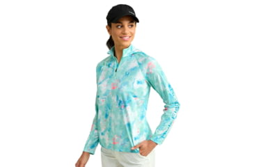 Image of HUK Performance Fishing Icon Performance Hoodie - Womens, Bermuda, Medium, H6120171-373-M