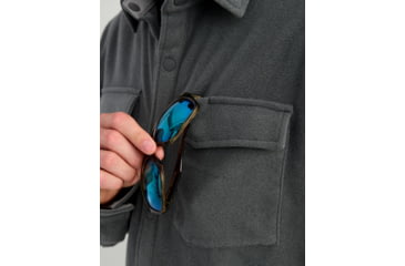 Image of HUK Performance Fishing Jetty Shacket - Mens, Volc Ash Hthr, Small, H1300114-015-S