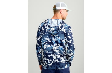Image of HUK Performance Fishing KC Print Icon Performance Crew - Mens, Marolina Blue, 2XL, H1200585-420-XXL