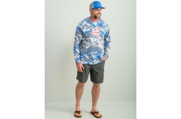 Image of HUK Performance Fishing KC Print Icon Performance Crew - Mens, Night Owl2, Small, H1200585-019-S
