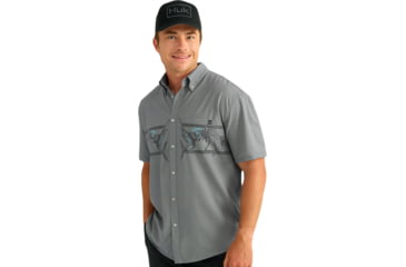 Image of HUK Performance Fishing Kona Graphic Shirt - Mens, Night Owl, Small, H1500211-016-S