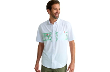 Image of HUK Performance Fishing Kona Graphic Shirt - Mens, White, 3XL, H1500211-100-XXXL