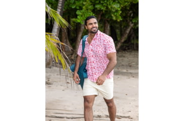 Image of HUK Performance Fishing Kona Printed Short Sleeve Shirt - Mens, Channel Marker2, Extra Large, H1500212-625-XL