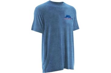 Image of HUK Performance Fishing Mens KScott On the Dredge Tee, Heather Carolina Blue, H1000069HCBS
