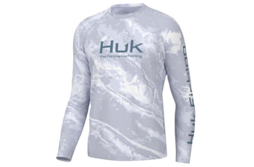 Image of HUK Performance Fishing Mossy Oak Pursuit Crew - Mens, Moe Sw Bonefish, S, H1200610-978-S