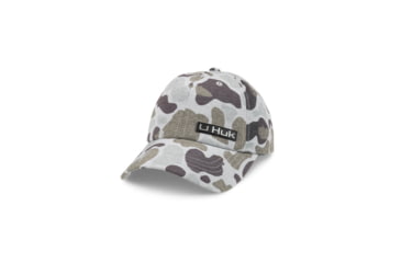 Image of HUK Performance Fishing Pony Tail Ball Cap Kc Print - Womens, Volcanic Ash, 1, H6300064-013-1
