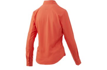 Image of HUK Performance Fishing Salty LS Fishing Button Up Shirt - Womens, Coral, Medium, H6150002-630-M