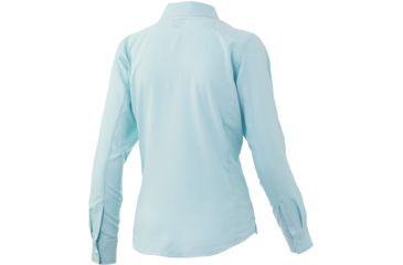 Image of HUK Performance Fishing Salty LS Fishing Button Up Shirt - Womens, Seafoam, Extra Small, H6150002-350-XS