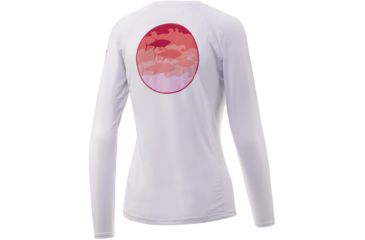 Image of USED HUK Performance Fishing Schooled Pursuit Graphic T-Shirt - Women's, White, Small, H6120023-100-S, EDEMO1
