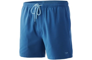 Image of HUK Performance Fishing Pursuit Running Lakes Volley Swim Shorts - Men's, Titanium Blue, XL, H2000135-428-XL