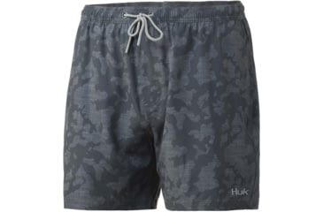 Image of HUK Performance Fishing Pursuit Running Lakes Volley Swim Shorts - Men's, Volcanic Ash, M, H2000135-013-M