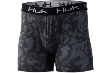 Image of HUK Performance Fishing Running Lakes Boxer Brief - Men's, Volcanic Ash, XL, H5000035-013-XL