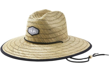 Image of HUK Performance Fishing Running Lakes Straw Hat - Men's, Overcast Grey, One Size, H3000321-032-1