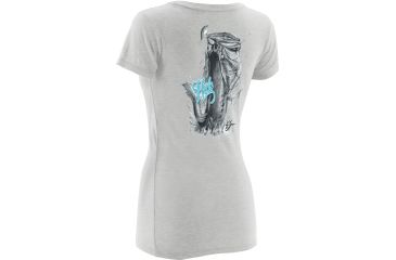 Image of HUK Womens KScott Bass Tee, True Grey Heather H1000079TGHXS