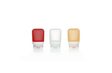 Image of Humangear GoToob+ 3-Pack, 1.7oz, Clear/Red/Orange, Clear/Red/Orange, HG-31551