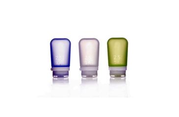 Image of Humangear GoToob+ 3-Pack, 2.5oz, Clear/Green/Blue, Clear/Green/Blue, HG-31568