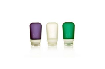 Image of Humangear GoToob+ 3-Pack, 2.5oz, Clear/Purple/Turquoise, Clear/Purple/Turquoise, HG-22485