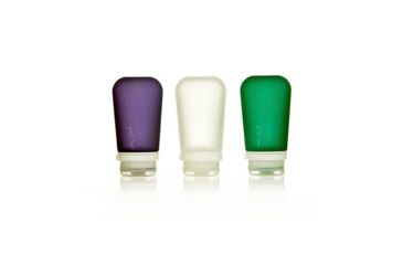 Image of Humangear GoToob+ 3-Pack, 3.4oz, Clear/Purple/Turquoise, Clear/Purple/Turquoise, HG-22492