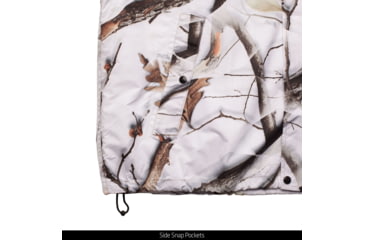 Image of Huntworth Ackley Light Weight Microfiber Waterproof Cover Up Jacket - Men's, Snow Camo, 3XL, E-81702-SCB-3XL