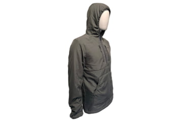 Image of Huto Lifestyle Fuzzy Fleece Hoodie w/Nylon Outer Shell, Grey, Medium, FUZYFLCE-HDIE-GRY-M