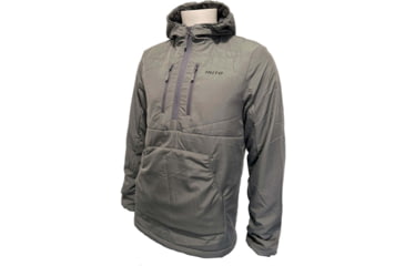 Image of Huto Lifestyle Fuzzy Fleece Hoodie w/Nylon Outer Shell, Grey, Medium, FUZYFLCE-HDIE-GRY-M