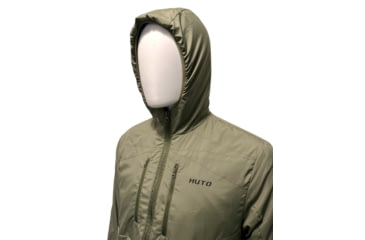 Image of Huto Lifestyle Fuzzy Fleece Hoodie w/Nylon Outer Shell, Ranger Green, Large, FUZYFLCE-HDIE-RNGGRN-L