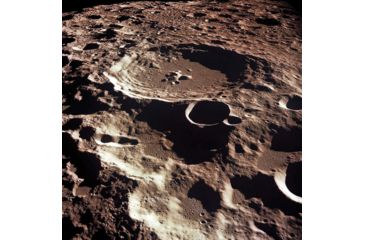Image of iCanvas An Oblique View Of The Crater Daedalus On The Moon by Stocktrek Images Canvas Print, Multi, 18x18 TRK1426-1PC3-18x18