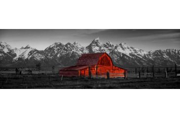 Image of iCanvas Barn Grand Teton National Park WY USA Color Pop by Panoramic Images Canvas Print, Multi, 36x12 ICA1181-1PC3-36x12