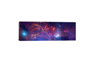 Image of iCanvas Center of the Milky Way Galaxy, Chandra/Hubble/Spitzer, by NASA Canvas Print, Multi, 36x12, 11103-1PC3-36x12