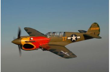Image of iCanvas P-40 Warhawk Flying Over Chino, California by Stocktrek Images Canvas Print, Multi, 18x12 TRK406-1PC3-18x12