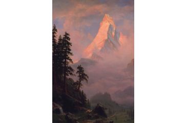Image of iCanvas Sunrise On The Matterhorn, after 1875 by Albert Bierstadt Canvas Print, Multi, 18x12 BMN6548-1PC3-18x12