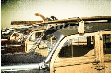 Image of iCanvas 'Surf City' - Beach Boys' Ford Woodie Wagon by Car Culture Canvas Print, Multi, 18x12 CCU51-1PC3-18x12