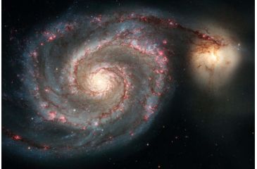 Image of iCanvas The Whirlpool Galaxy, M51, And Companion Galaxy by Stocktrek Images Canvas Print, Multi, 18x12 TRK1743-1PC3-18x12