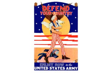Image of iCanvas Uncle Sam - Enlist Now In The United States Army Vintage War by Stocktrek Images Canvas Print, Multi, 18x12 TRK49-1PC3-18x12