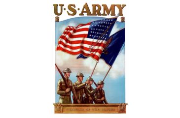 Image of iCanvas US Army Guardian Of The Colors Vintage Poster by Stocktrek Images Canvas Print, Multi, 18x12 TRK52-1PC3-18x12