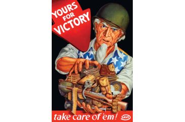 Image of iCanvas Vintage WWII Poster Of Uncle Sam Wearing A Helmet And Holdin by Stocktrek Images Canvas Print, Multi, 18x12 TRK119-1PC3-18x12