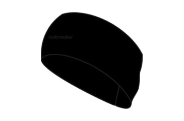 Image of Icebreaker 200 Oasis Headband, Black, One Size, IB0A56SG001OS