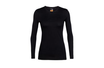 Image of Icebreaker Merino 200 Oasis LS Crewe - Women's, Black, Small, IB104375001S