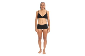 Image of Icebreaker 200 Oasis Thermal Boy Shorts - Women's, Black, Extra Small, IB104467001XS