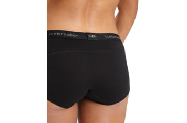 Image of Icebreaker 200 Oasis Thermal Boy Shorts - Womens, Black, Extra Small, IB104467001XS