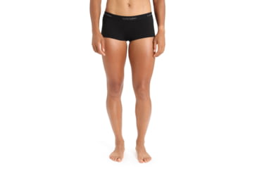 Image of Icebreaker 200 Oasis Thermal Boy Shorts - Womens, Black, Extra Small, IB104467001XS