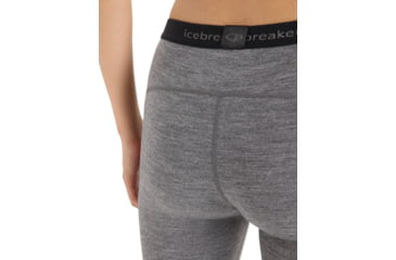 Image of Icebreaker 200 Oasis Thermal Leggings - Womens, Gritstone Heather, Extra Large, IB104383013XL
