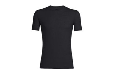 Image of Icebreaker Anatomica Short Sleeve Crewe T-Shirt - Men's, Black, 2XL, IB103033001XXL